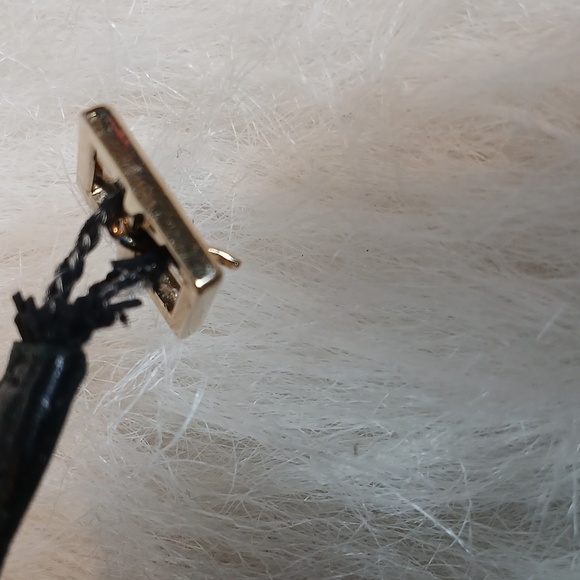 Jimmy Choo Leather Slingback Sandals Black Chain-Link Accent Sz 39 - Picture 10 of 10